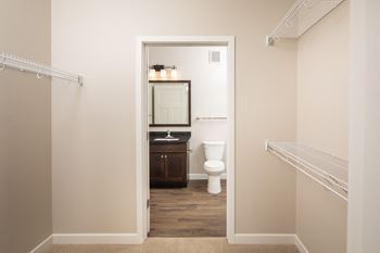 A bathroom with a toilet and a sink
