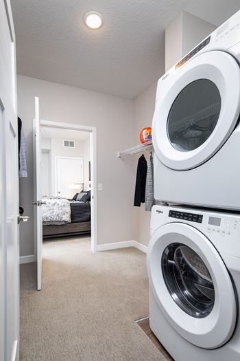Washer and dryer in unit