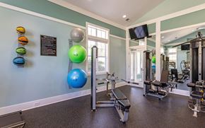 Myrtle Beach apartment for rent - Gym weights at Breakers Point, Myrtle Beach, SC, 29579