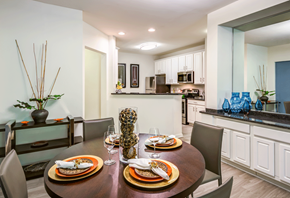 Pikesville apartment for rent - Elegant Dining Space at Vivant Woodholme, Pikesville, MD, 21208