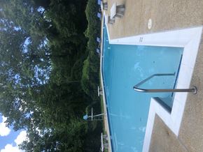 Riverdale apartment for rent - A pool with a diving board and a metal ladder. at New Carrollton Woods, Riverdale, MD