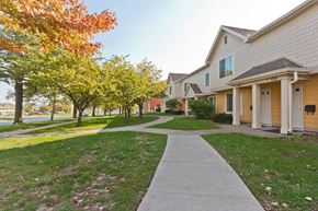 Des Moines apartment for rent - A residential area with houses and trees.