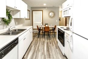 La Vista apartment for rent - Two bedroom apartment homes with large kitchens and plank flooring at Flatwater in Omaha, NE