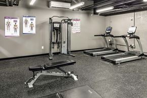Omaha apartment for rent - Fitness Center at Orpheum Tower Apartments in Omaha, NE