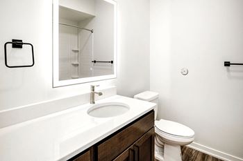 Backlit bathroom vanity mirrors