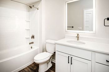 Backlit bathroom vanity mirrors