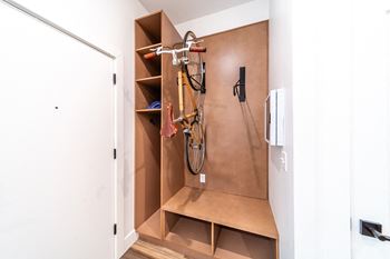 In-unit bicycle racks*