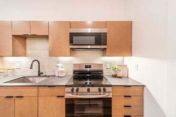 Custom honed quartz countertops