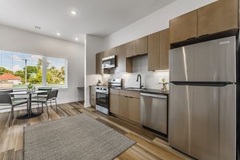 Custom cabinetry with ample storage