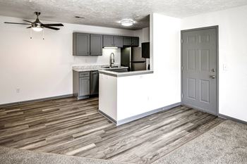 Faux wood flooring