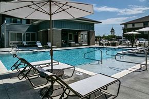 Omaha apartment for rent - Sparkling Pool at Echo Park Apartments in Omaha, NE