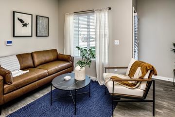 Bennington apartment for rent - a living room with two couches and a coffee table