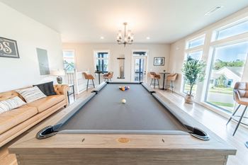 Clubhouse with community kitchen, gathering space and billiards lounge*