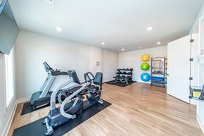 Bentonville apartment for rent - Swimming pool, pickleball court, clubhouse, fitness center, and bark park access for Hawthorne Row residents at our sister property Hawthorne Heights in Bentonville, AR
