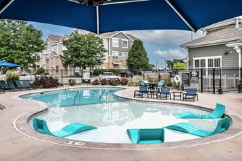 Pool with sundecks
