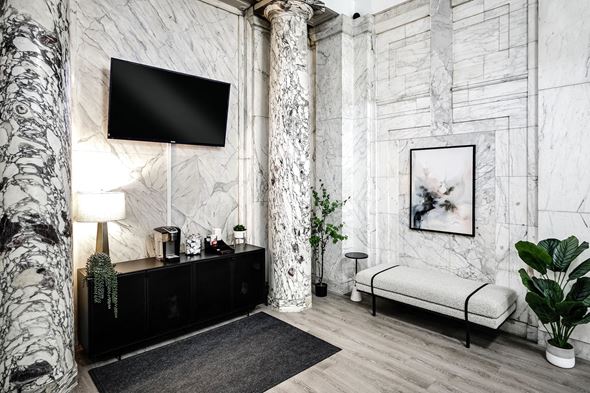 Omaha apartment for rent - Commons Office at Orpheum Tower Apartments in Omaha, NE