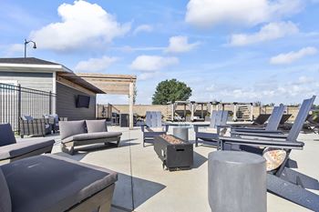 Outdoor lounge space