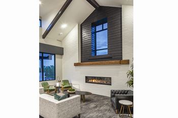 Great room with fireplaces