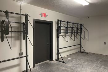On-site bike and personal storage