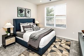 Papillion apartment for rent - Studio, one and two bedroom apartment homes featuring stainless steel appliances, luxury vinyl floor, granite countertops, large closets and full-size washer and dryer at The Parker in Papillion, NE
