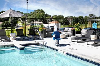 Sparkling swimming pool