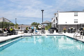Sparkling swimming pool