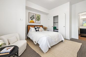 Carpeted bedrooms