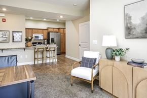 Grand Island apartment for rent - Living Rooms with 9' Ceilings at Residences at Oak Pointe in Grand Island, NE