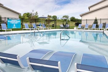 Pool with sundeck