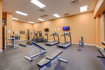 24 Hour state of the art fitness room