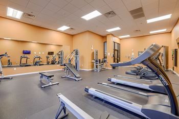 24 Hour state of the art fitness room