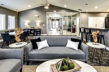Lincoln apartment for rent - a living room with couches and tables