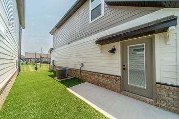 Private patio and yards
