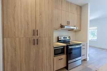 Cabinets with ample storage