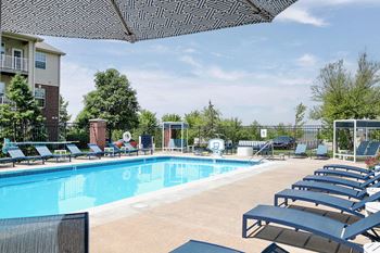 Sparkling pool area