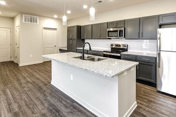 Fully equipped island kitchen