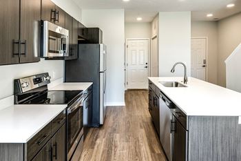 Spacious kitchens