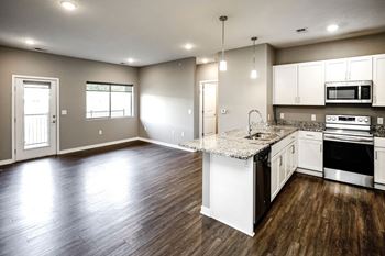 Spacious kitchens