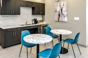 Main floor clubroom with wet bar