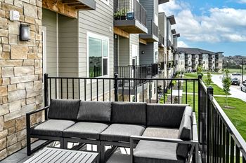 Community deck overlooking flanagan lake