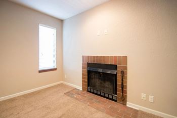 Wood burning fireplace
