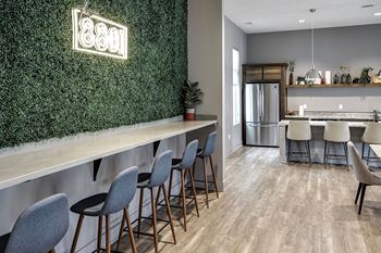 Community room with large kitchen