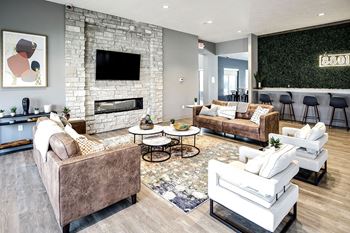 Community room with large kitchen