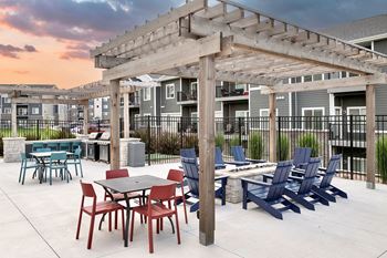 Sundeck with gas grills