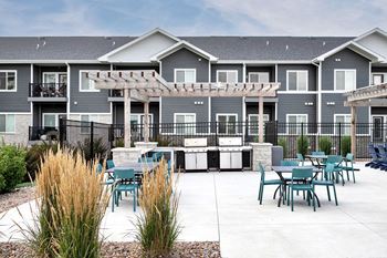Sundeck with gas grills
