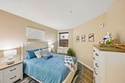Easton apartment for rent - A bedroom with a bed, nightstand, and a dresser.