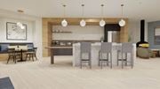 Easton apartment for rent - Clubhouse Kitchen at The Confluence Apartments, Easton, PA, 18042