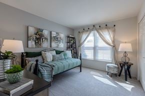 Bethlehem apartment for rent - Modern Living Room at Pointe North Apartments, Bethlehem, Pennsylvania