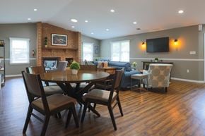 Bethlehem apartment for rent - Clubroom With Dining Area at Pointe North Apartments, Bethlehem
