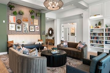 Glendale apartment for rent - a living room with couches and chairs and a table
